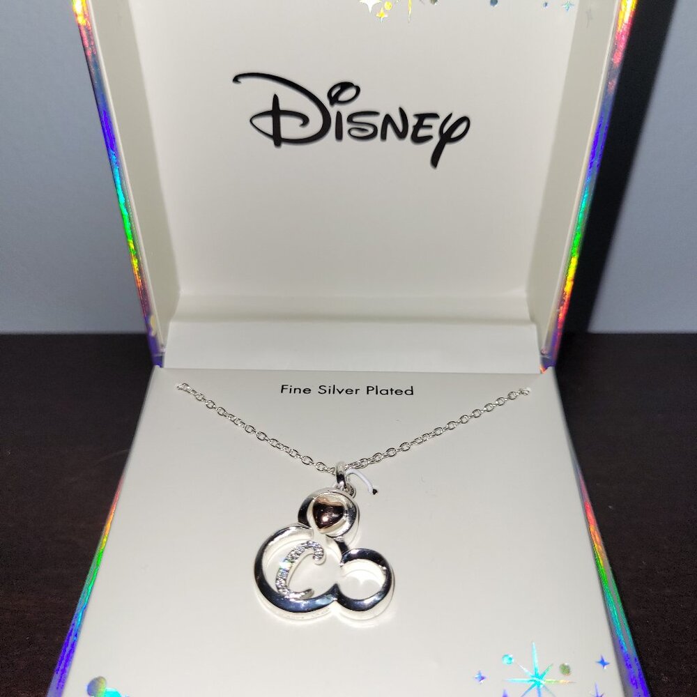 Disney Silver Plated "C" Necklace